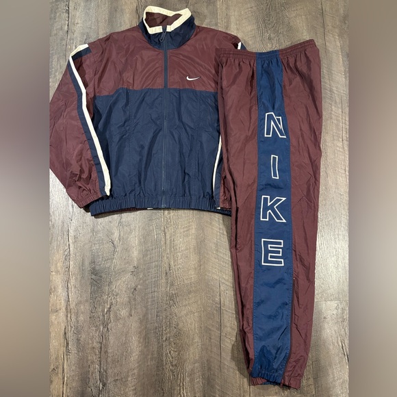 NIKE Vintage 90s Y2K Mens Windbreaker Tracksuit Sweatsuit